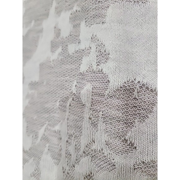 Zozo Sz XL Pullover Sweater Gray Taupe Cotton Blend Lightweight Cuffed Sleeve - Picture 7 of 11